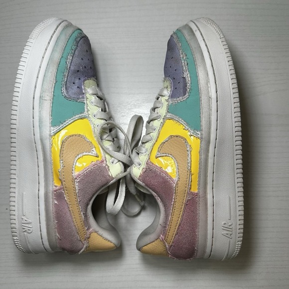Nike Women's Size 6.5  Air Force 1 Low Tear Away Pastel Reveal Shoe Casual Trend - Picture 11 of 12